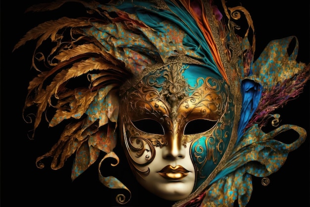 Máscara veneciana de carnaval