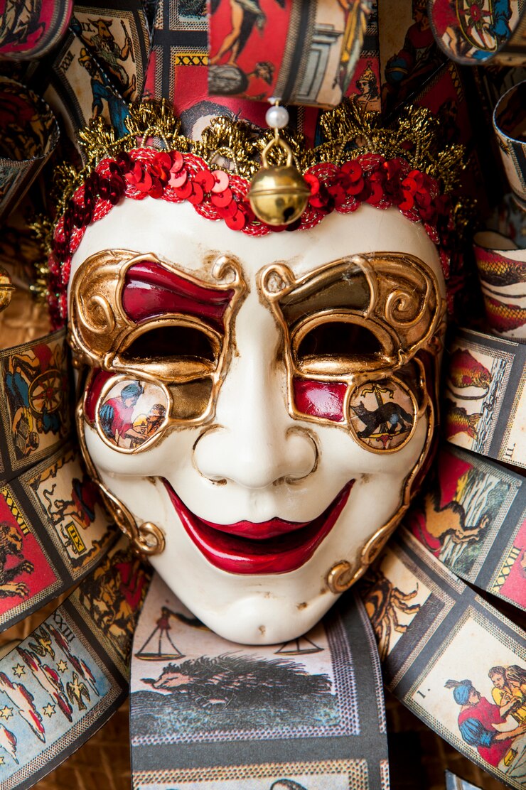 Foto máscara veneziana