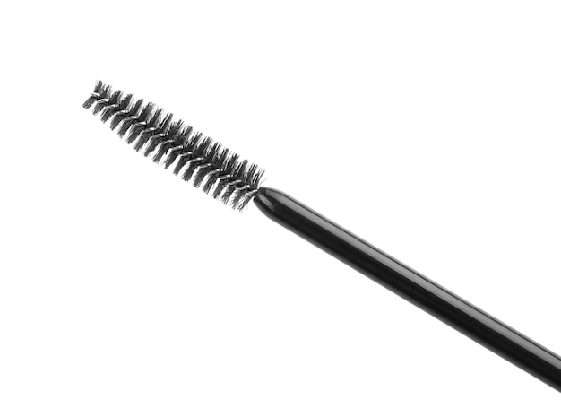 Mascara-Zauberstab auf weißem Hintergrund