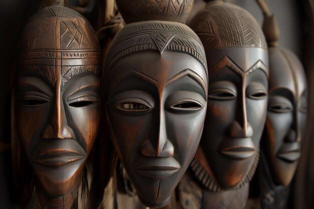 Máscaras e tótems africanos