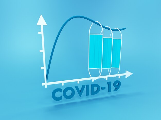 Máscaras gráficas Covid Use una máscara para evitar la propagación y vencer al virus