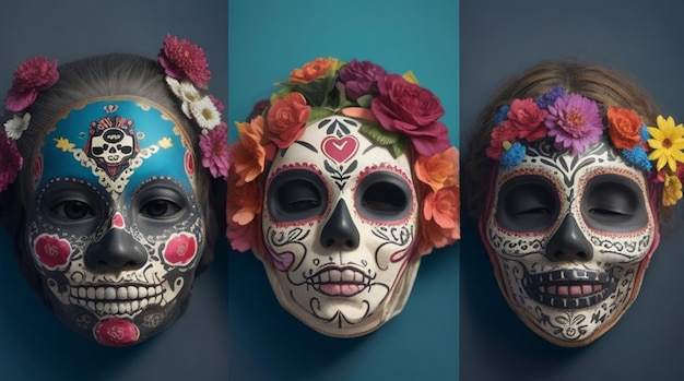 Máscaras de recuerdo de Calavera