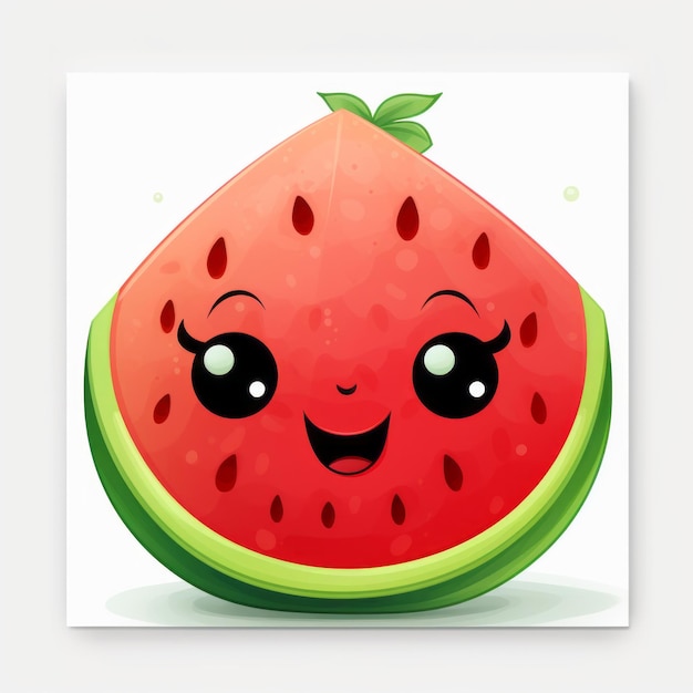 La mascota de dibujos animados de Happy Watermelon