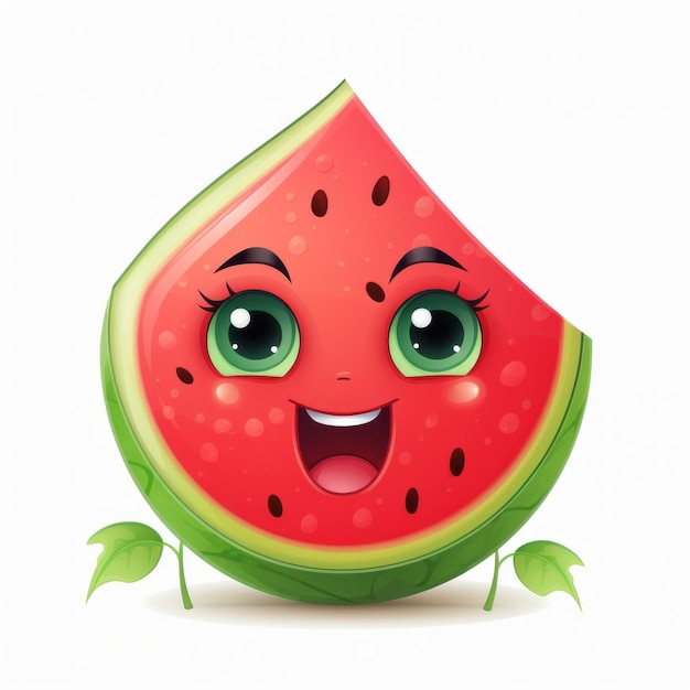 La mascota de dibujos animados de Happy Watermelon