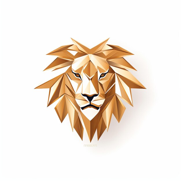 Foto una mascota con el logotipo de un león limpio