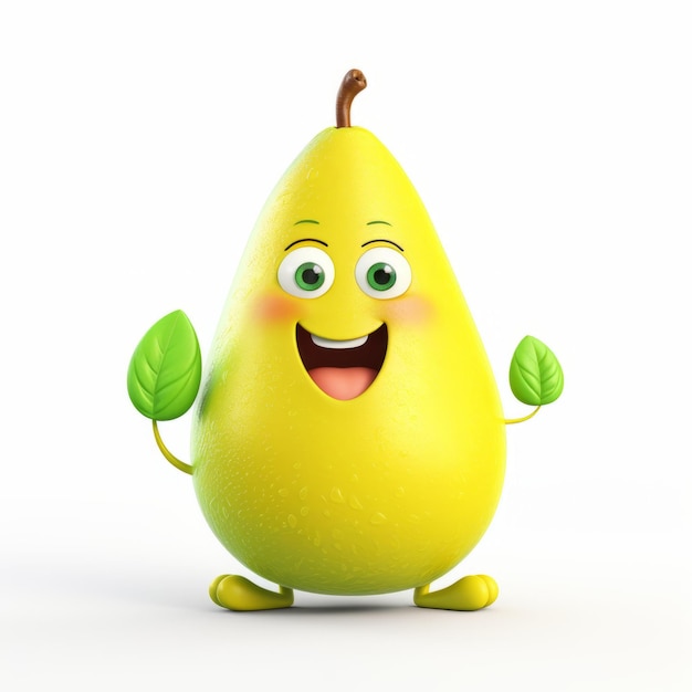 Mascote de desenho animado Happy Pear