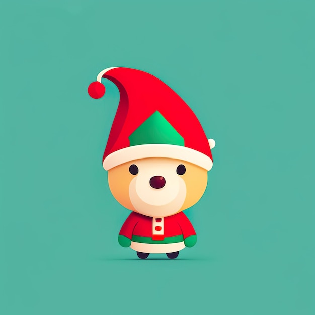 Mascote minimalista de Natal Generative AI