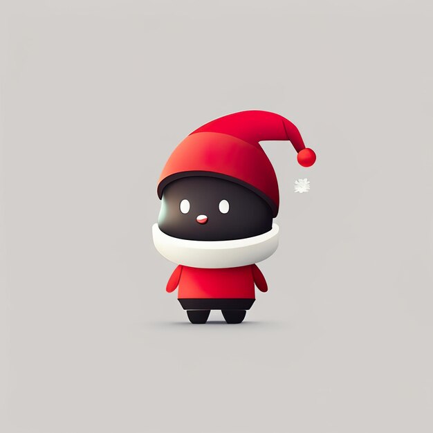 Mascote minimalista de Natal Generative AI