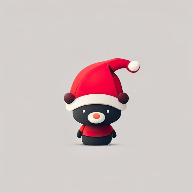 Mascote minimalista de Natal Generative AI