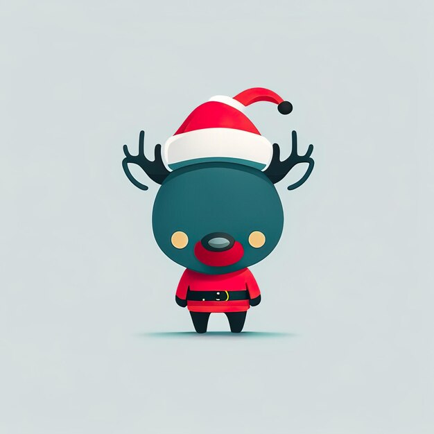 Mascote minimalista de Natal Generative AI