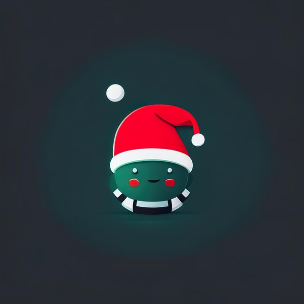 Mascote minimalista de Natal Generative AI