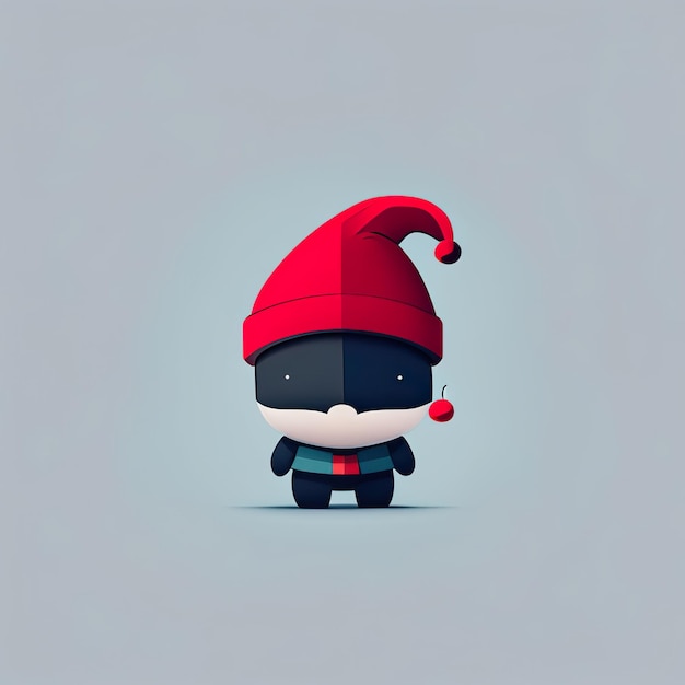 Mascote minimalista de Natal Generative AI