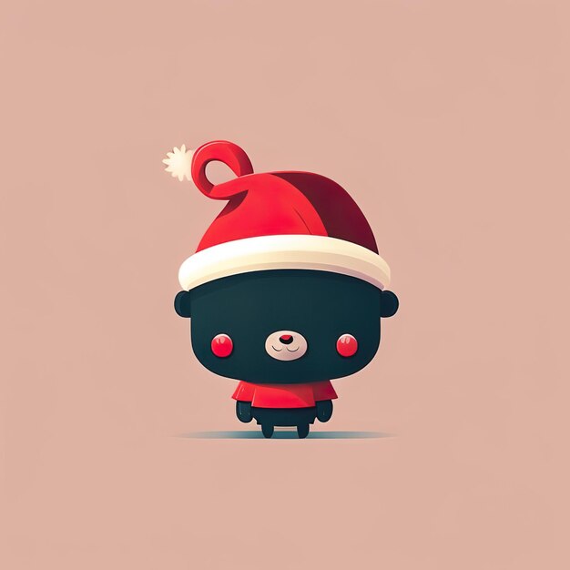 Mascote minimalista de Natal Generative AI