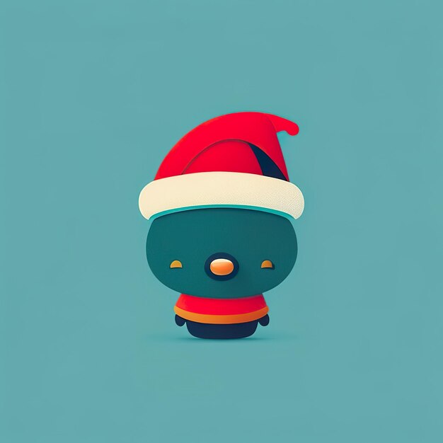 Mascote minimalista de Natal Generative AI