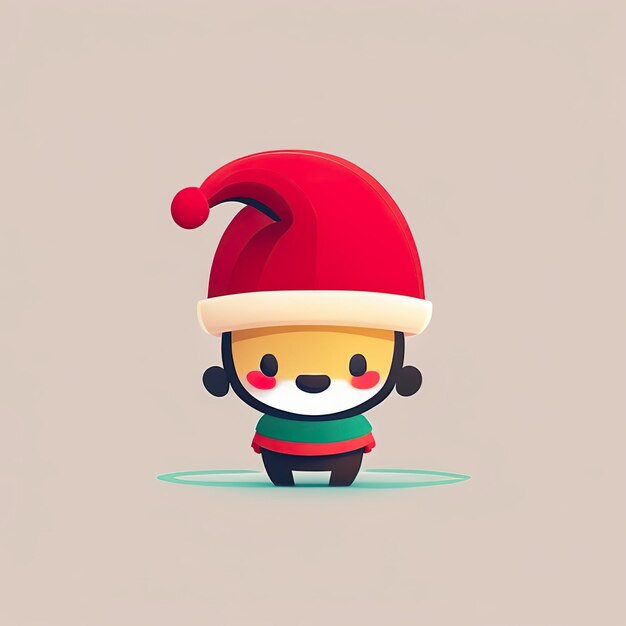 Mascote minimalista de Natal Generative AI