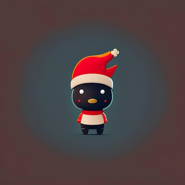 Mascote minimalista de Natal Generative AI