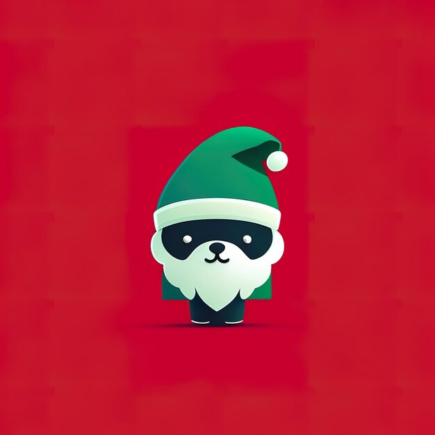 Mascote minimalista de Natal Generative AI