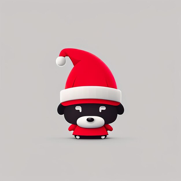 Mascote minimalista de Natal Generative AI