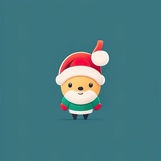 Mascote minimalista de Natal Generative AI