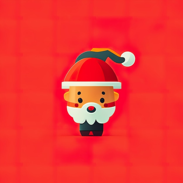 Mascote minimalista de Natal Generative AI