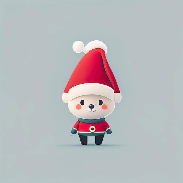 Mascote minimalista de Natal Generative AI