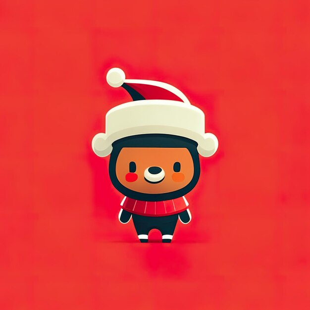 Mascote minimalista de Natal Generative AI