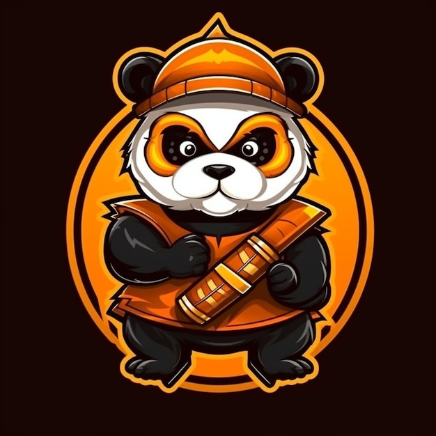 Foto mascote panda kungfu 4