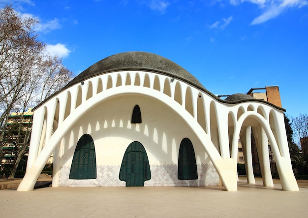 Masía Freixa-Gebäude in der Stadt Terrassa, Barcelona.