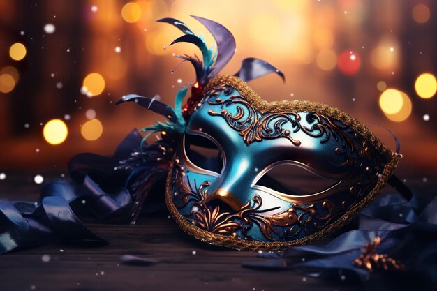 Foto maskerade-magie komplizierte karnevalsmasken