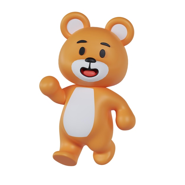 Maskottchen mit süßem Bären