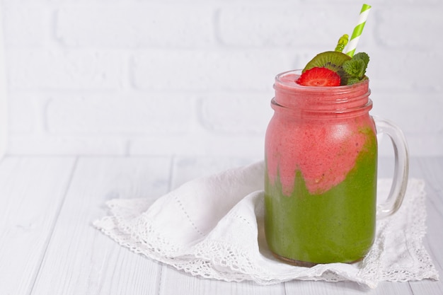 Mason Jar de smoothie fresco