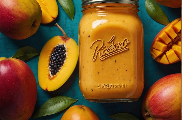 Mason Jar Mango Smoothie (em inglês)