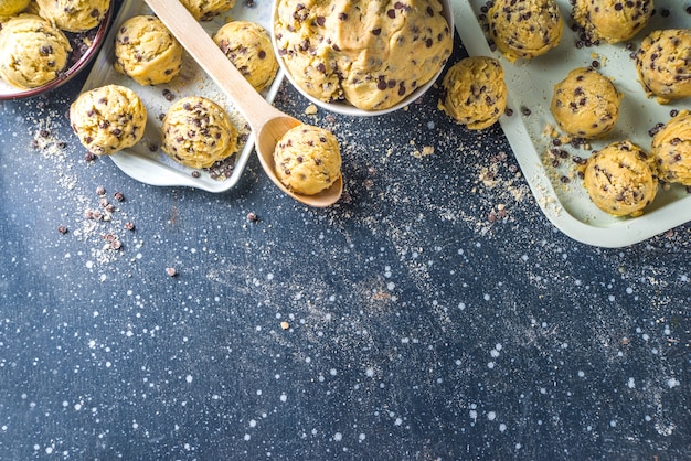 Massa de biscoito crua deliciosa