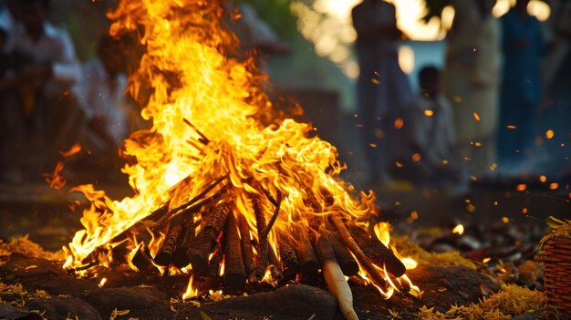 Massiver Brand verschlingt Feld