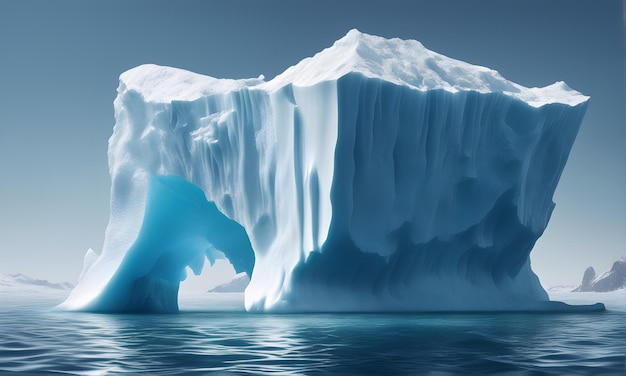 Massiver Eisberg im Meer