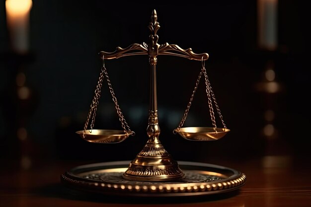 Maßstäbe der Gerechtigkeit auf dem Gerichtstisch Generative KI