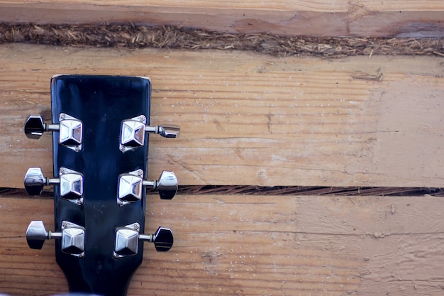 Mástil de guitarra negro