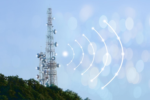 Mástil de telecomunicaciones antenas de TV tecnología inalámbrica