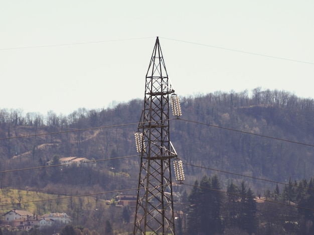 Foto mastro da torre de comunicação