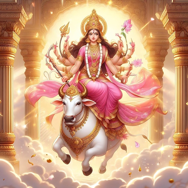 Mata Shailaputri el primer día de Navratri