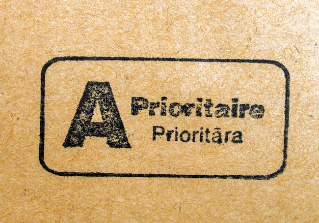 Matasellos de correo prioritario