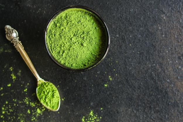 matcha - chá verde em pó, suplemento alimentar