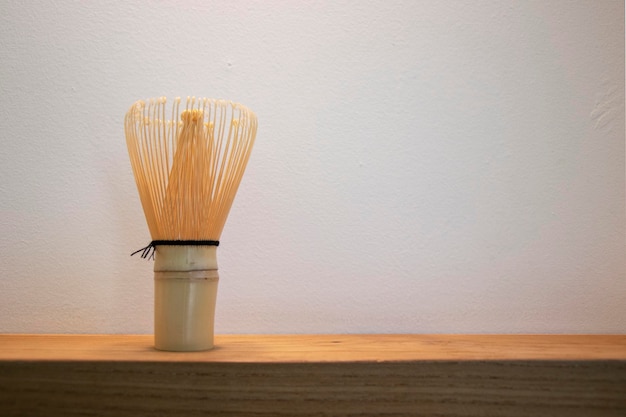 Foto matcha de bambu para fazer chá verde matcha