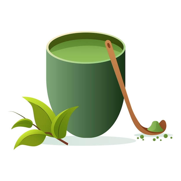 Matcha elemento de conjunto colorido Esta encantadora ilustración cuentan con una representación caprichosa