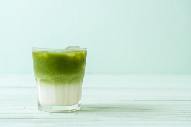 matcha gelado chá verde com leite