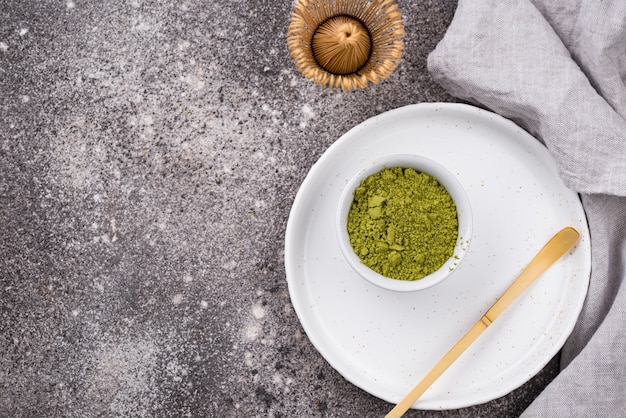 Matcha japonês chá verde em pó