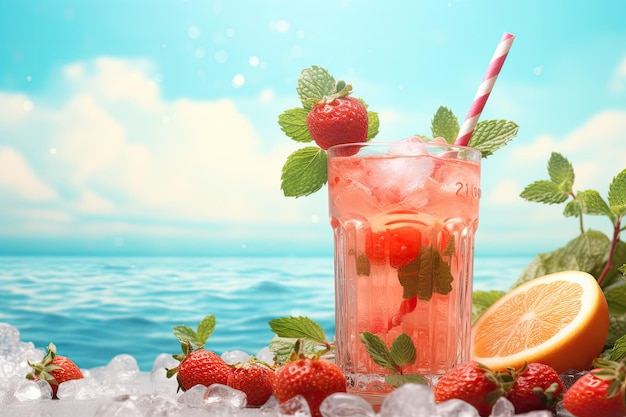 Mate sua sede com nossas bebidas refrescantes com vibrações de verão para um gole de verão perfeito