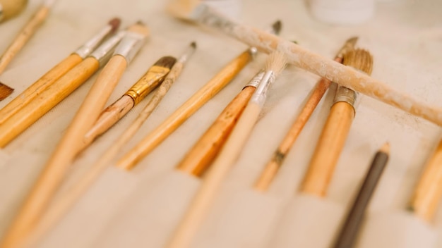 Materiais de arte ferramentas de pintura organizador de pincéis