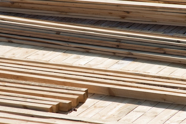 Materiais de construção de tábuas de madeira
