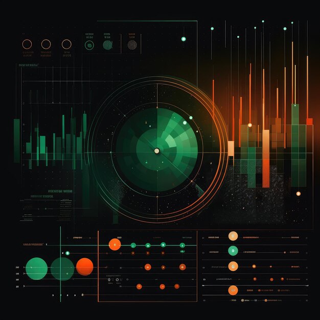 Foto material de antecedentes de información sobre ciencia y tecnología modernas